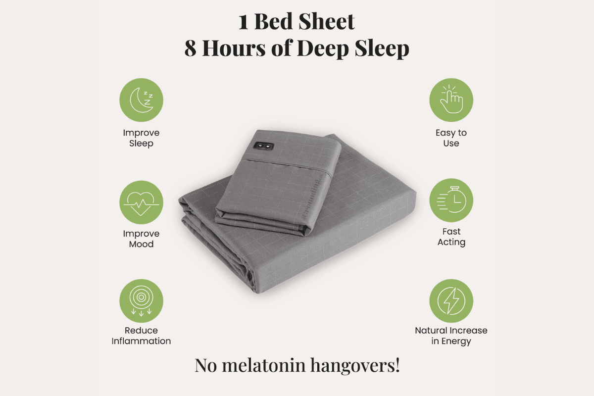 Terra-Healing Electron Bed Sheet For Constant Fatigue & Restless Nights consumergifts